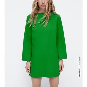 BELL SLEEVE SHORT DRESS
